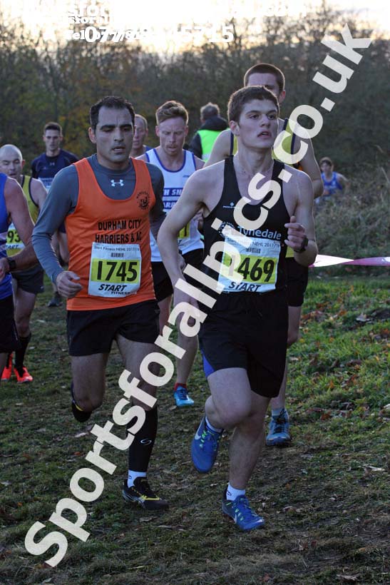Senior mens 2017 Start Fitness North Eastern Harrier League, Aykley Heads, Durham. Photo:  David T. Hewitson/Sports for All Pics